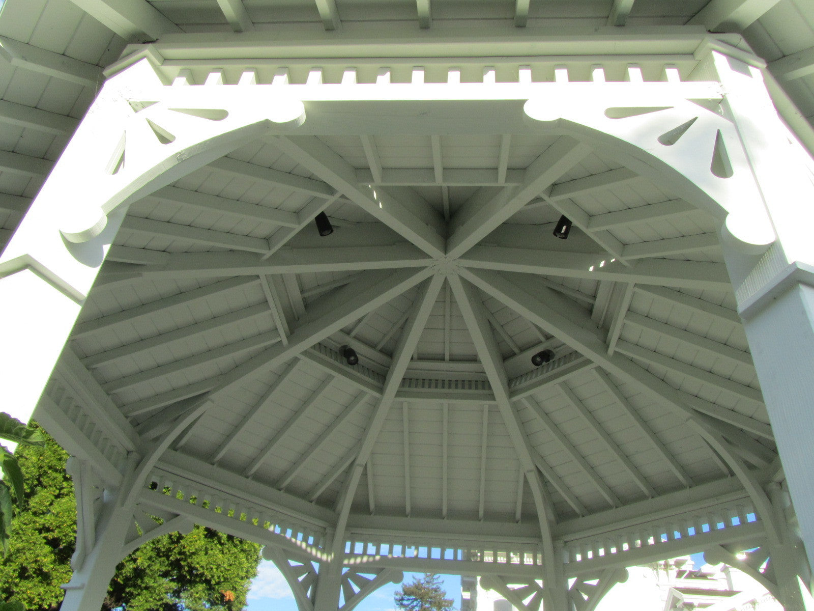 Octagonal Railing Octagon Gazebo with Pagoda Style Two-Tiered Type E, Composite Shingle ...